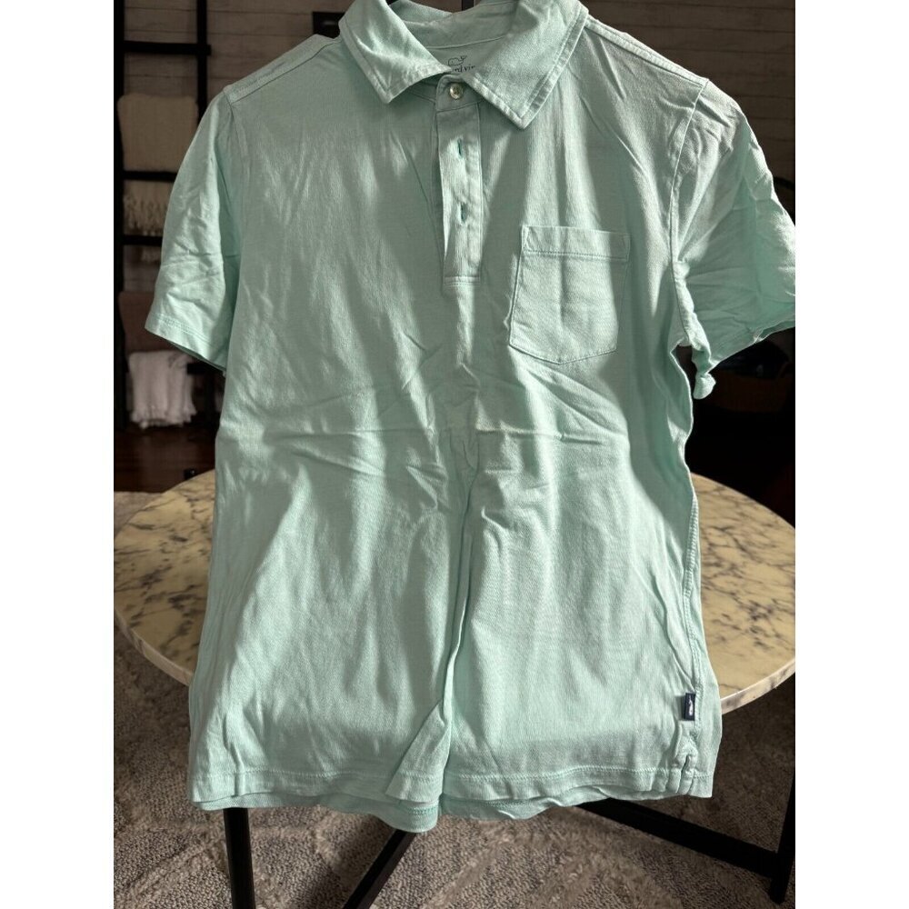 Vineyard Vines Martha's Vineyard Mint Green Polo Shirt Mens Size Large